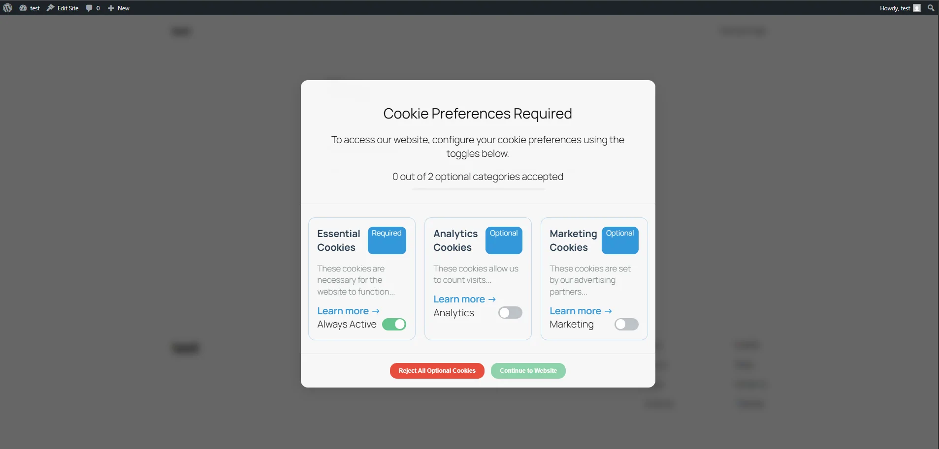 GDPR Legal Compliance. Cookie Consent & GTM Blocker