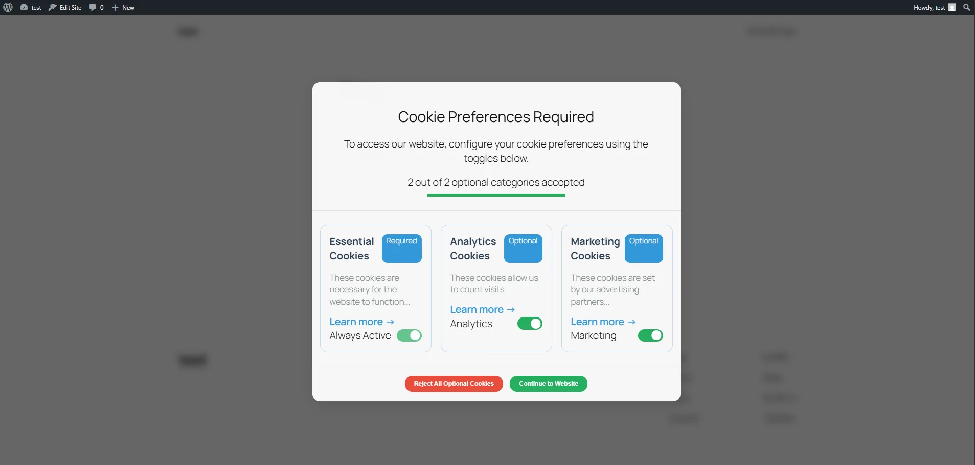 GDPR Legal Compliance. Cookie Consent & GTM Blocker