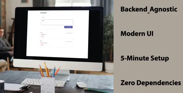 React Modern Comments Plugin. Backend-Agnostic