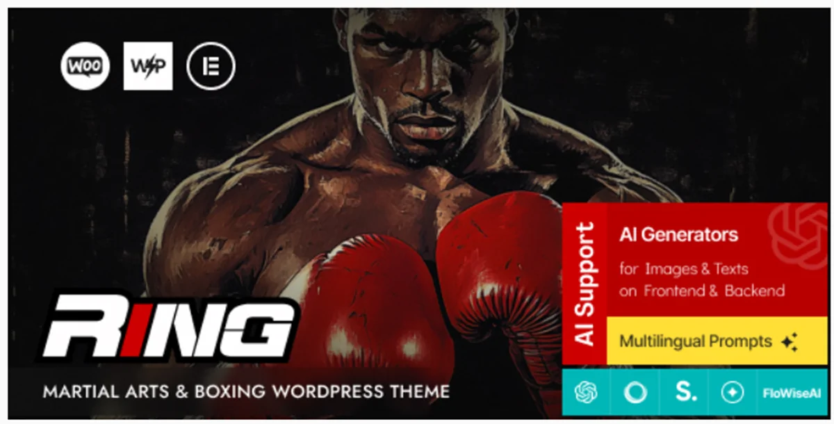 Ring v1.0 - Martial Arts & Boxing WordPress Theme