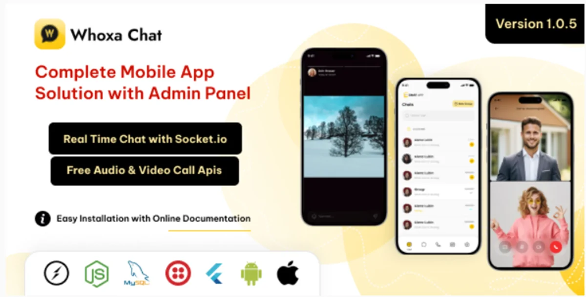 Whoxa App v1.0.8 - Whatsapp Clone App