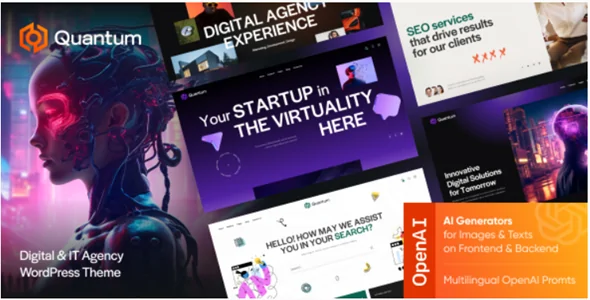 Quantum v1.8.0 - Digital & IT Agency WordPress Theme