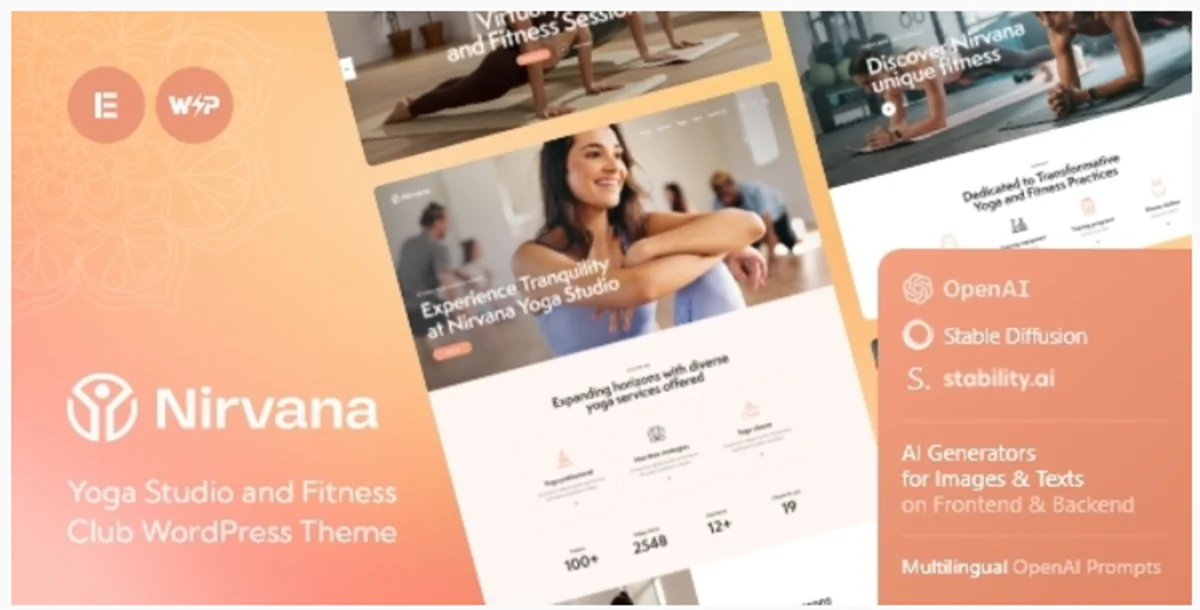 Nirvana | Yoga Studio and Fitness Club WordPress Theme