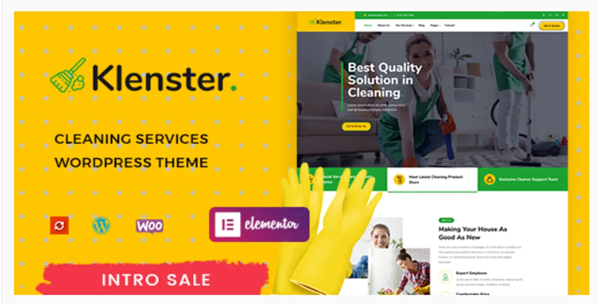 Klenster - Cleaning Services WordPress Theme