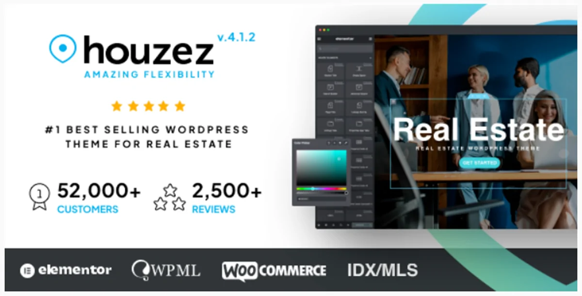 Houzez v4.1.2 - Real Estate WordPress Theme nulled