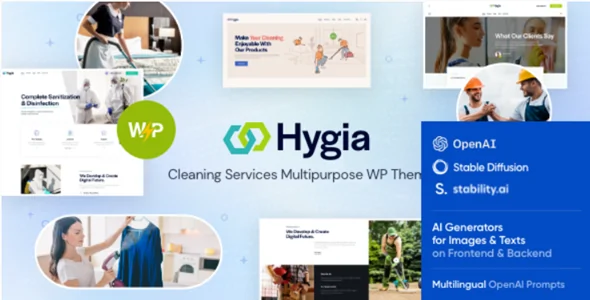 Hygia v1.24.0 - Cleaning Services Multipurpose WordPress Theme