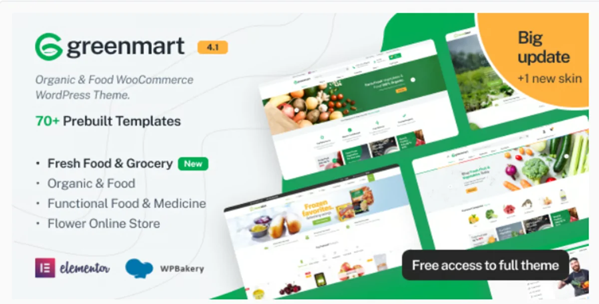 GreenMart v4.2.12 - Organic & Food WooCommerce WordPress Theme