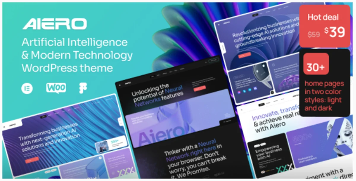 Aiero v2.1 - AI Agency & Technology WordPress Theme