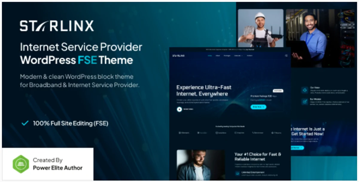 Starlinx v1.0.1 – Broadband & Internet Service Provider FSE WordPress Theme
