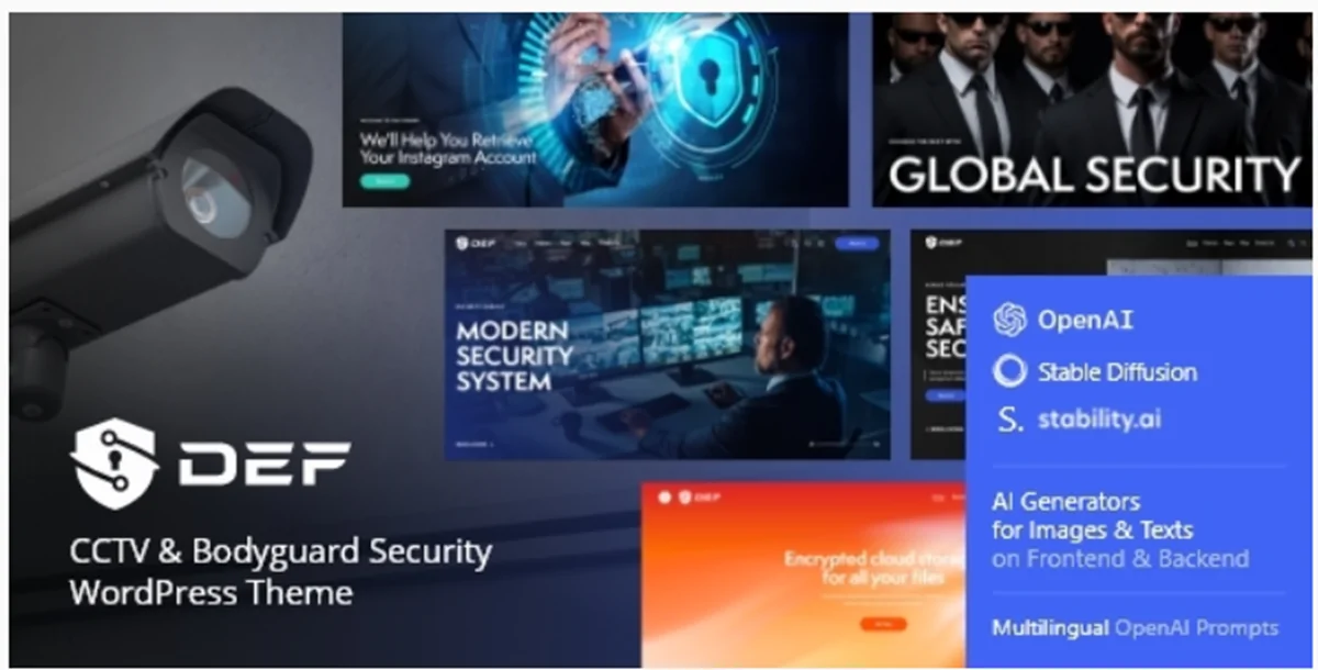 Def v1.4 - CCTV & Bodyguard Security WordPress Theme