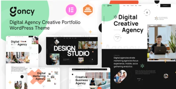 Goncy v1.0.3 - Digital Agency & Creative Portfolio WordPress Elementor Theme