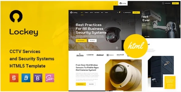 Lockey - CCTV and Security Systems HTML5 Template