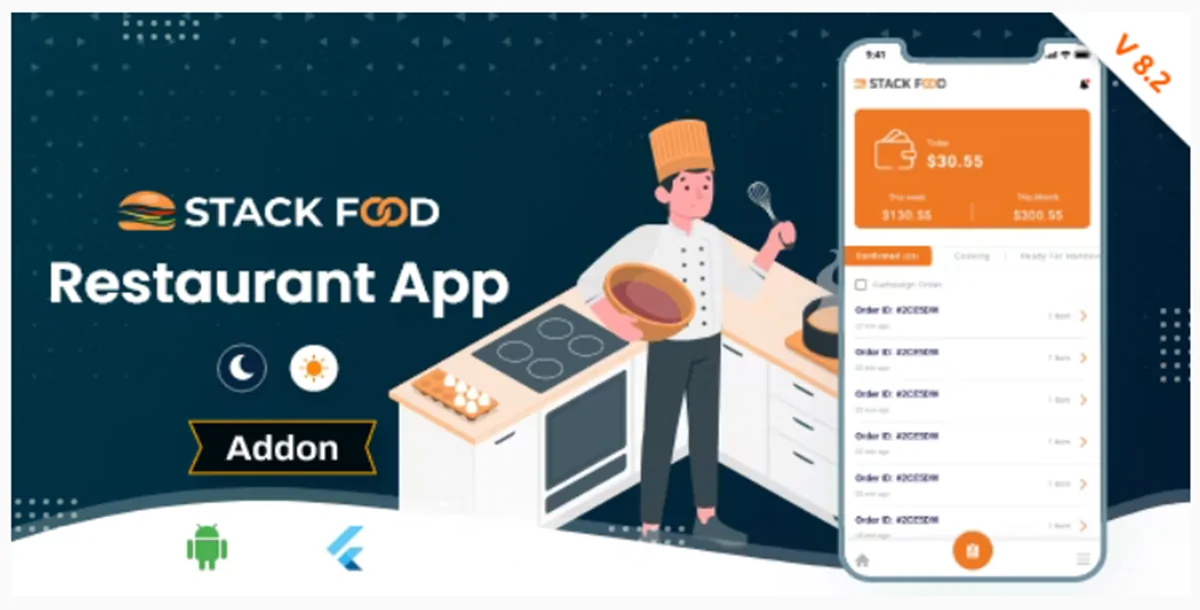 StackFood Multi Restaurant - Food Ordering Restaurant App v9.0