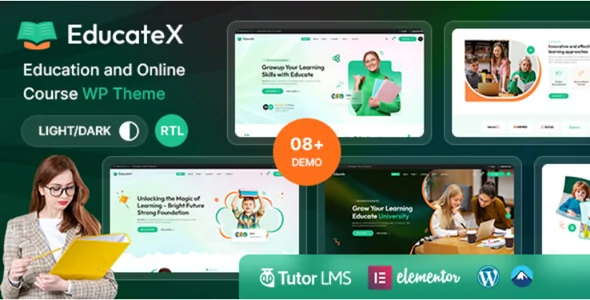 EducateX v1.0 - Education & Online Course WordPress Theme + RTL