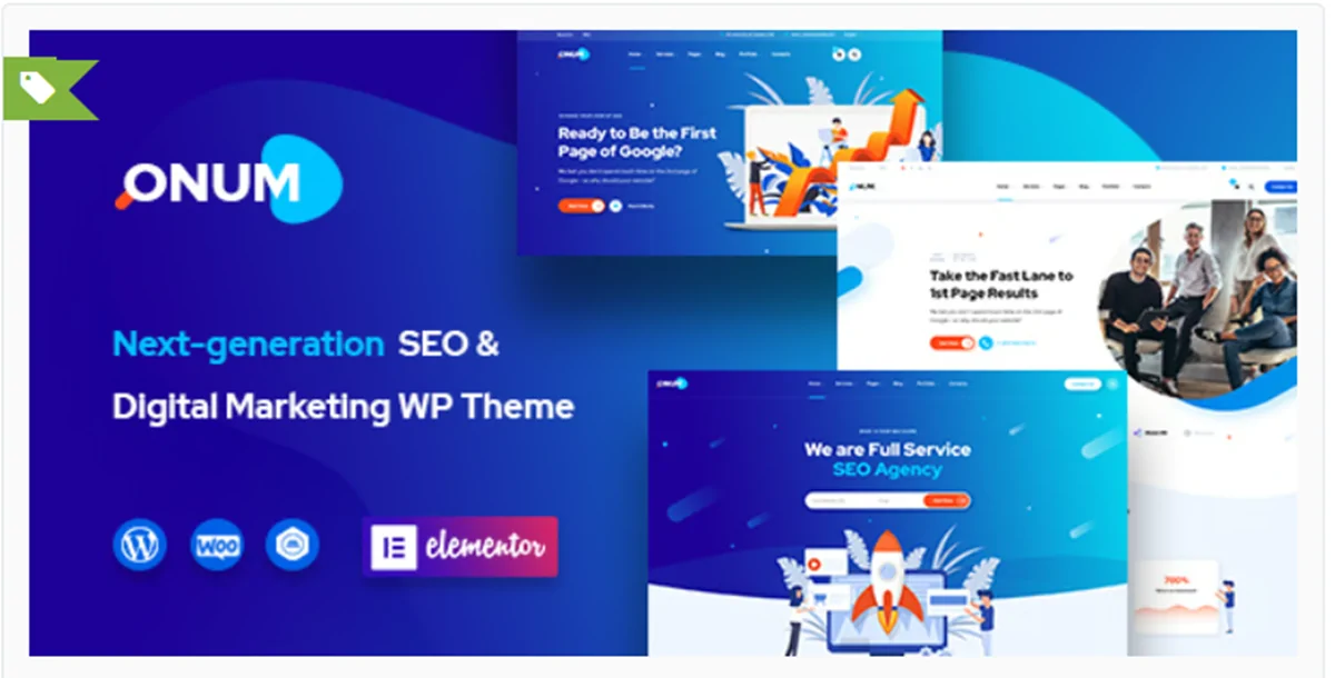 Onum - SEO & Marketing Elementor WordPress Theme