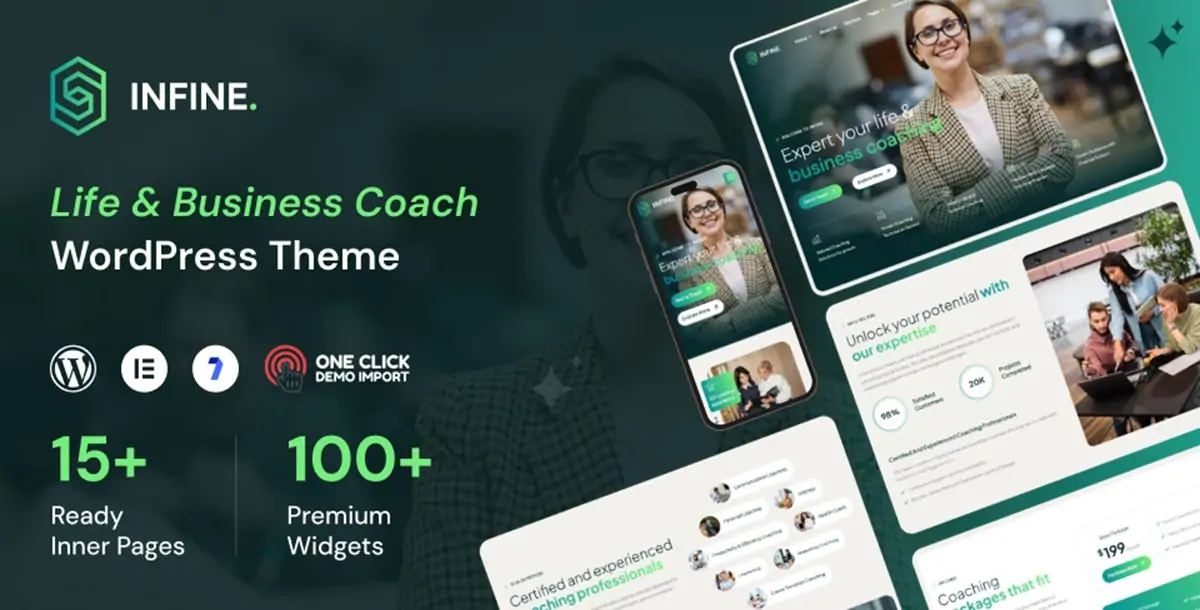 Infine - Life Coach and Business Coach WordPress Theme