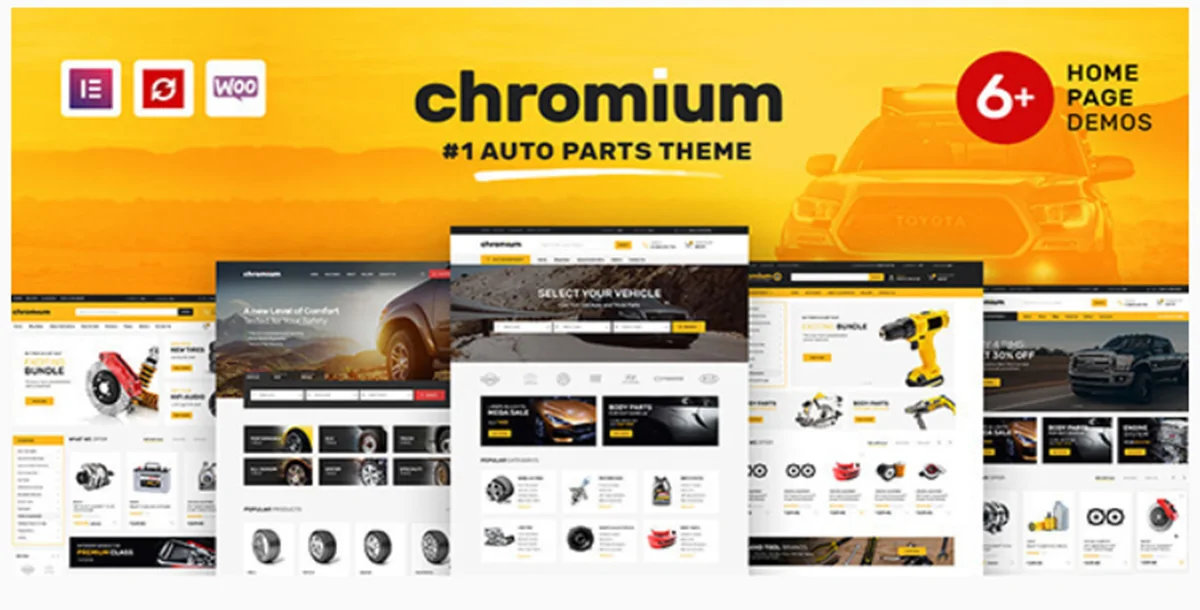 Chromium v1.4.0 - Auto Parts Shop WordPress Theme
