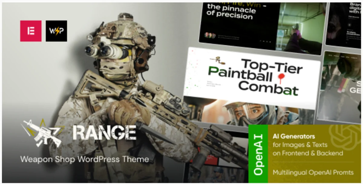 Range v1.0 - Weapon Shop WordPress Theme