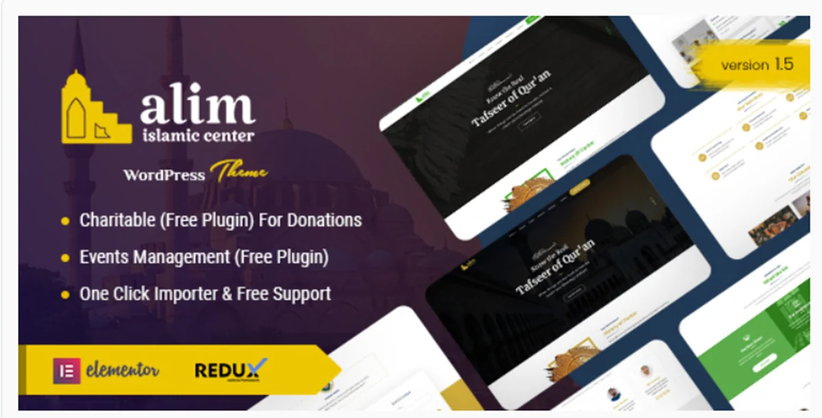 Alim - Islamic Institute & Mosque WordPress Theme + RTL