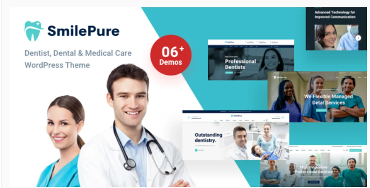 SmilePure v1.8.3 - Dental & Medical Care WordPress Theme