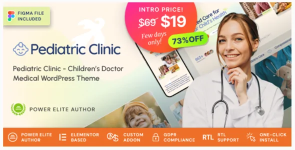Pediatric Clinic v1.0.1 - Children’s & Family Doctor Medical WordPress Theme