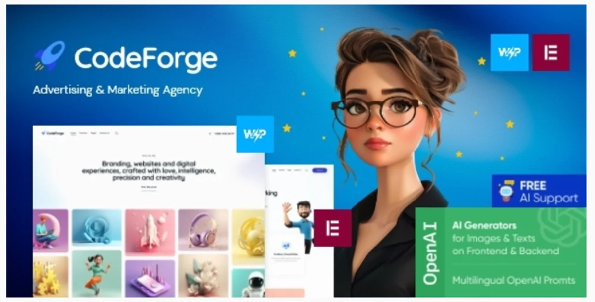 CodeForge - IT Company WordPress Theme