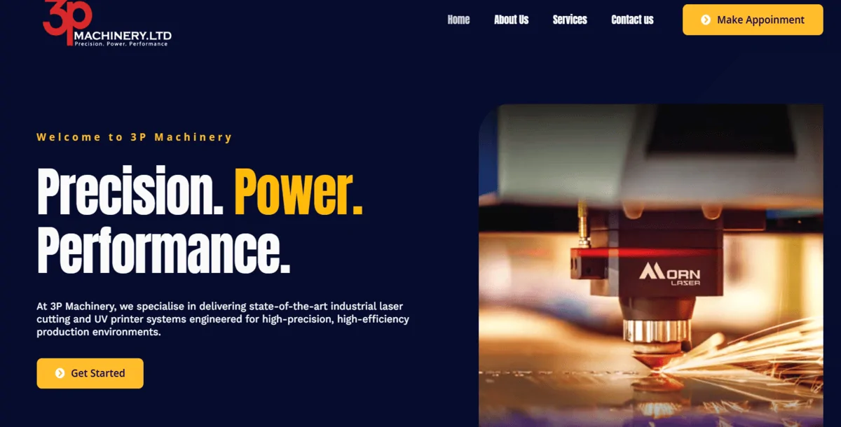 Industrial Machinery WordPress Website Template | Elementor Ready | Fully Responsive