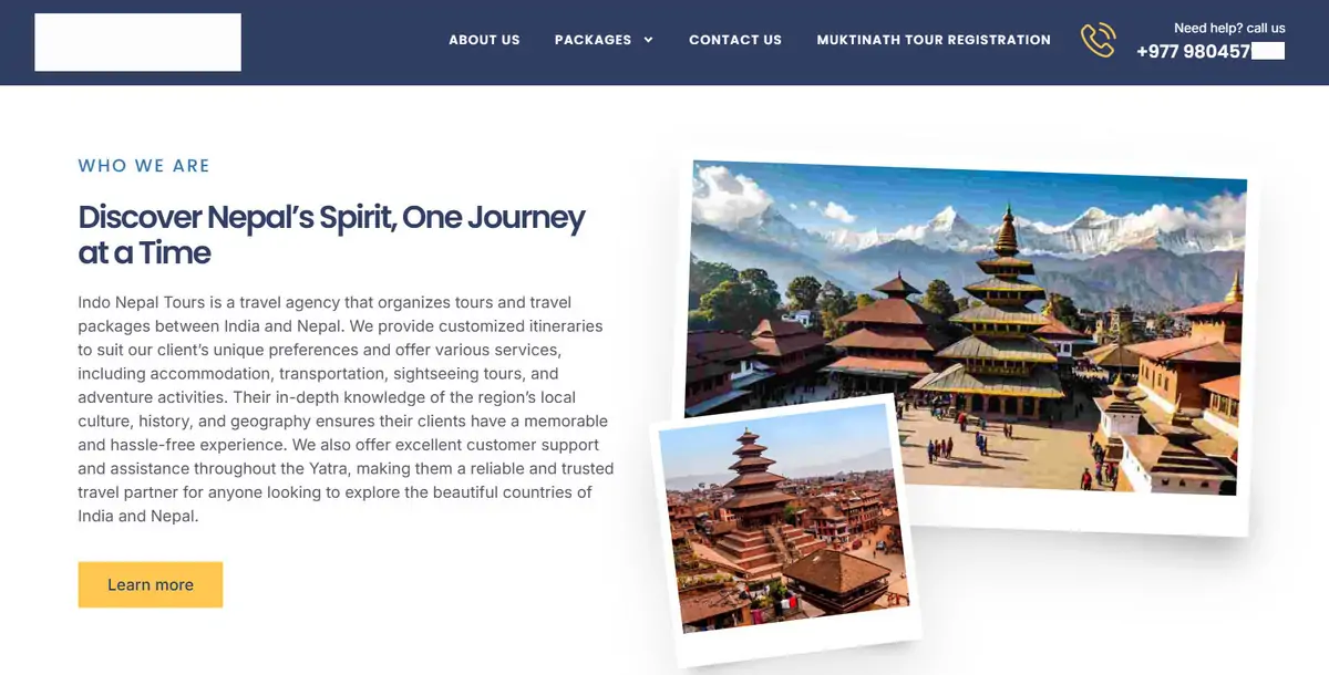 Tour & Travel Agency WordPress Website Template | Elementor | Responsive & SEO Ready