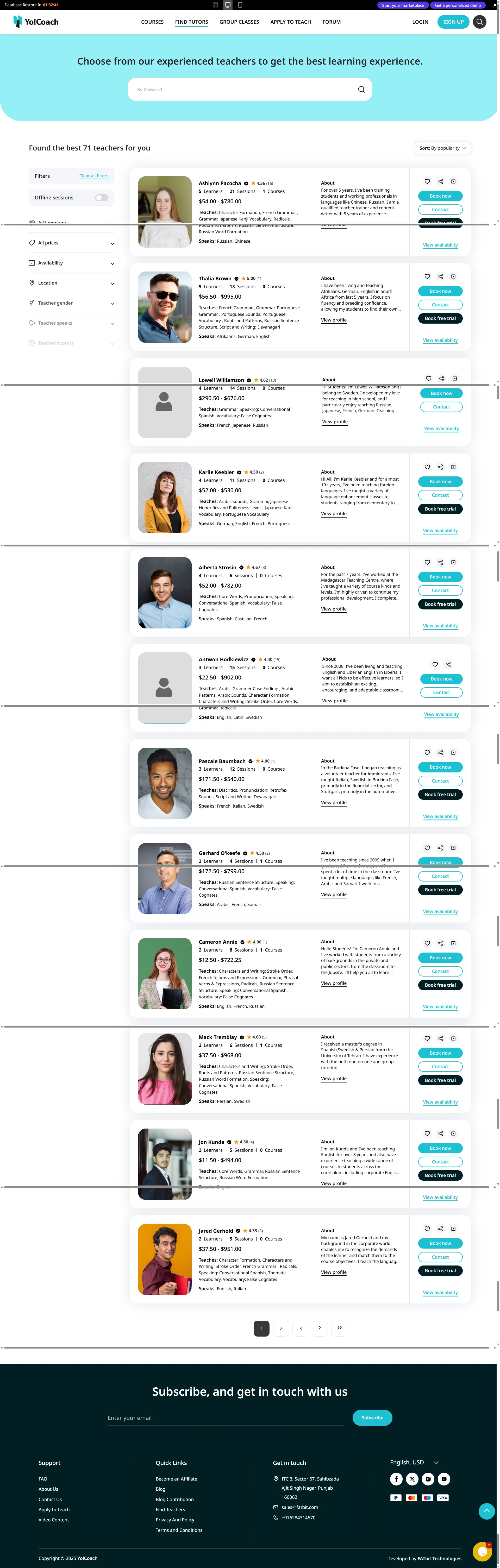 YoCoach Clone - Tutoring & Consultation Marketplace Solution - LMS PHP Script