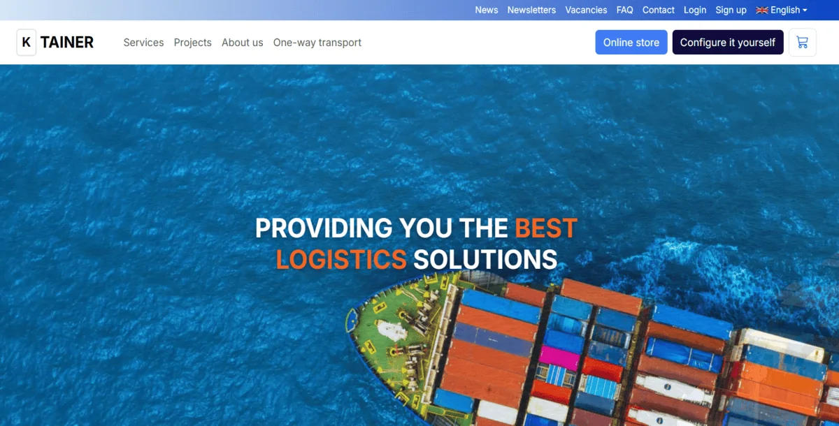 Dynamic Shipping & Logistics Website Template | HTML, PHP, MySQL | Bootstrap | Fully Functional