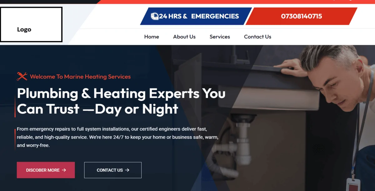 Professional Plumbing WordPress Website | Elementor Page Builder