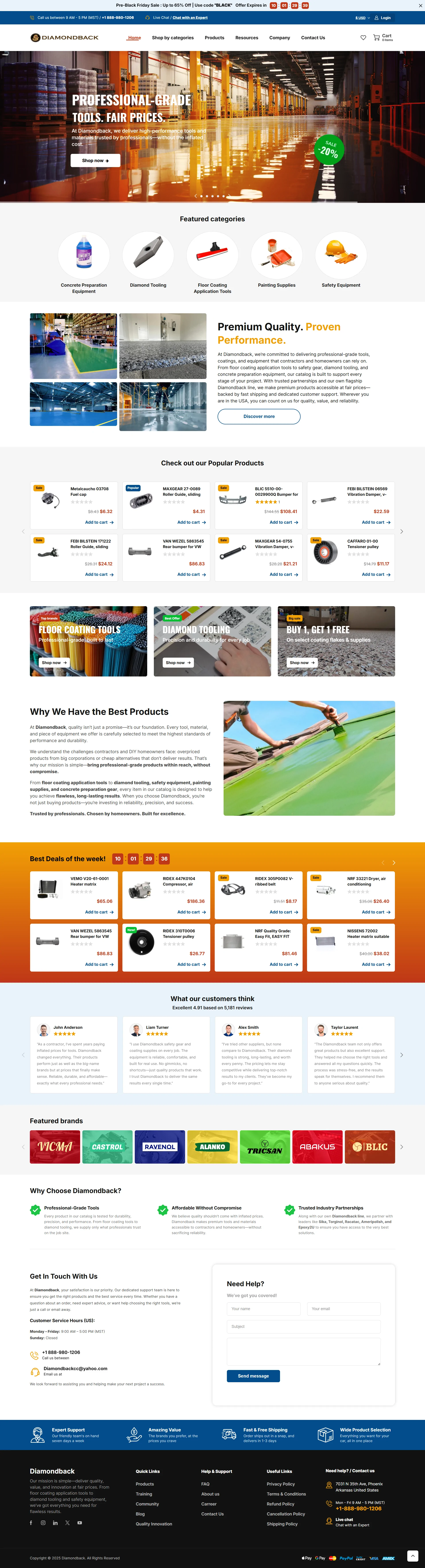 Auto Parts E-commerce WordPress Website | Elementor | Mobex WP Theme | Lightweight & Responsive
