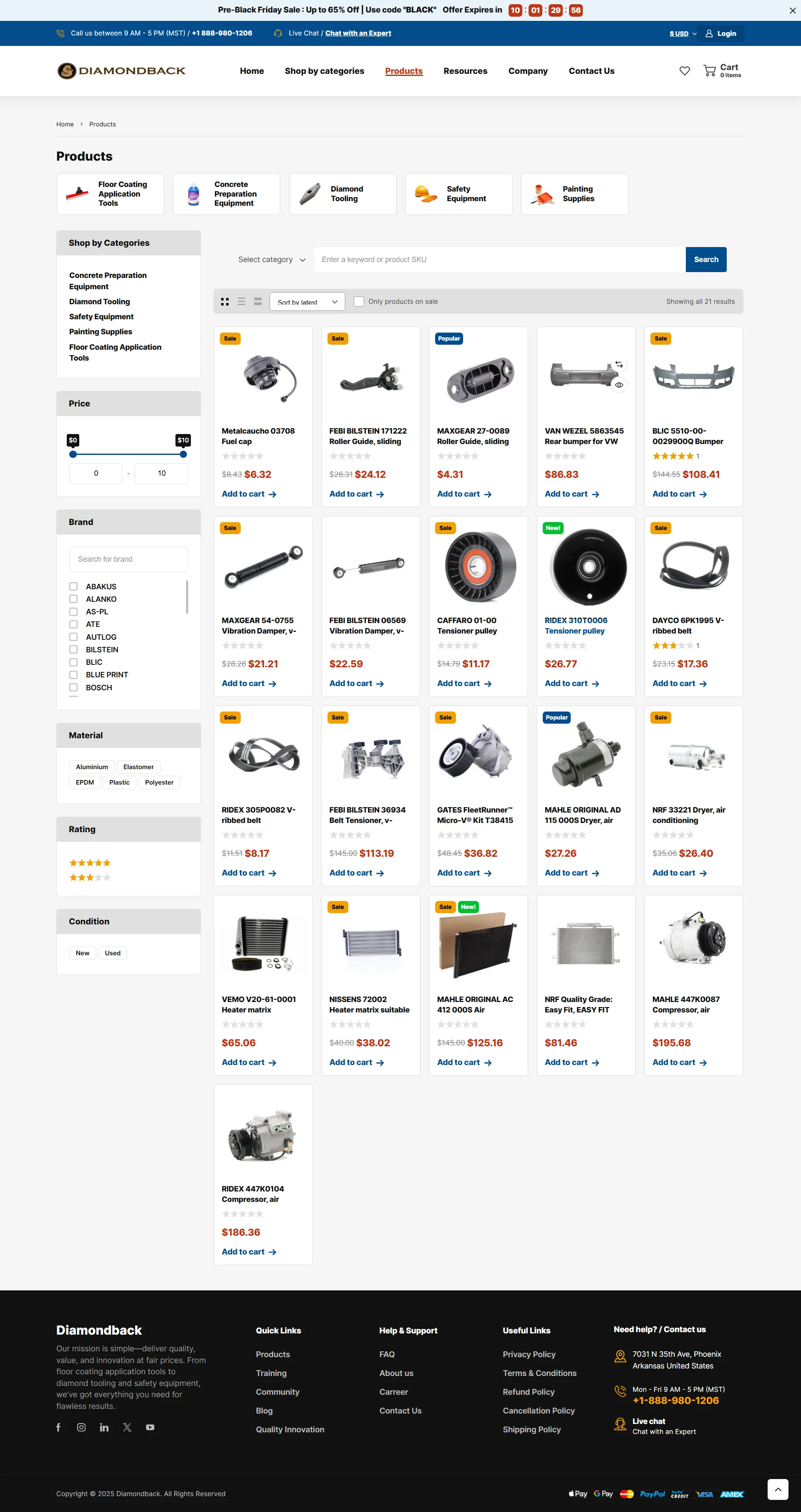 Auto Parts E-commerce WordPress Website | Elementor | Mobex WP Theme | Lightweight & Responsive