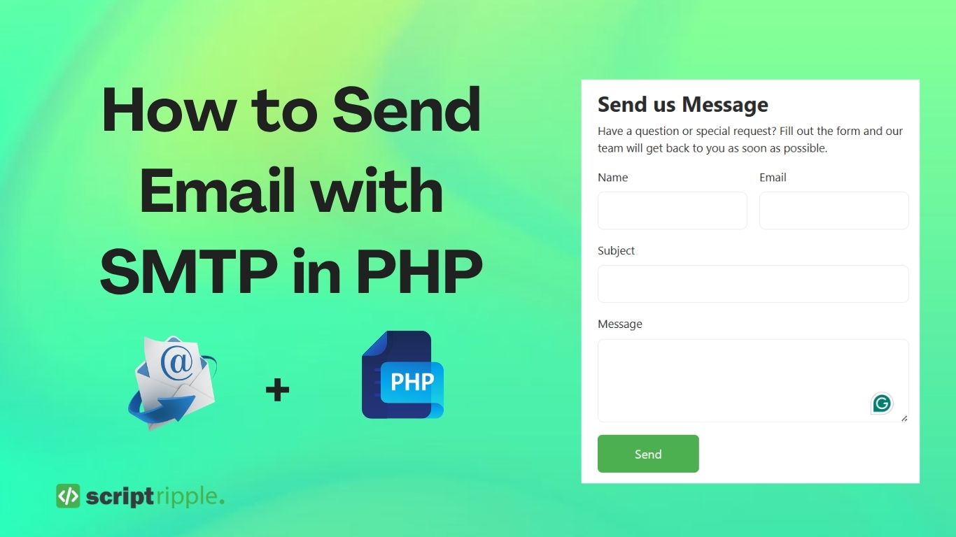 How to Send Email with SMTP in PHP