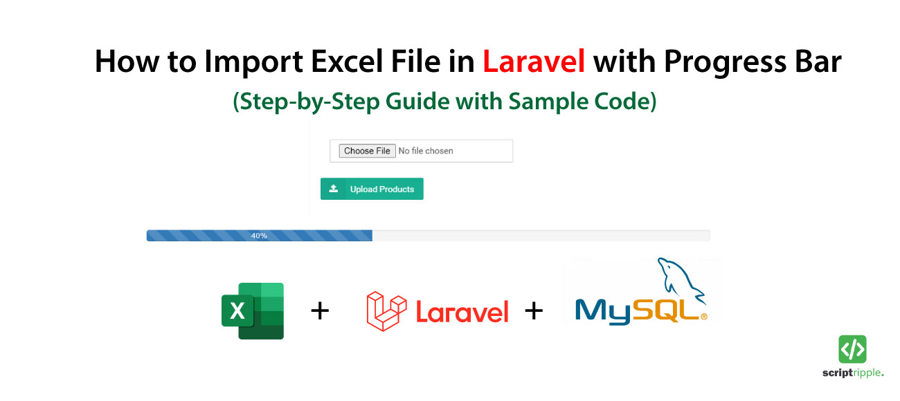 How to Import Excel File in Laravel with Progress Bar